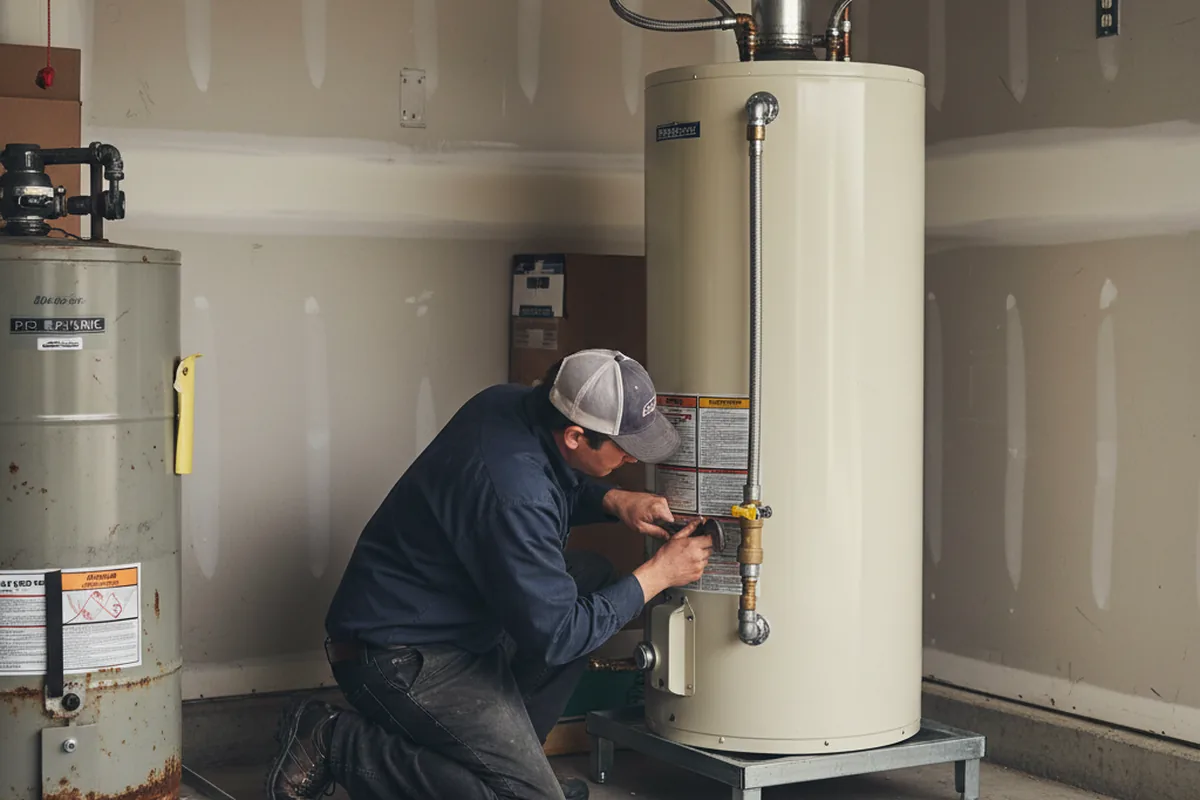 Water heater and shutoff valve replacement in Rock Tavern