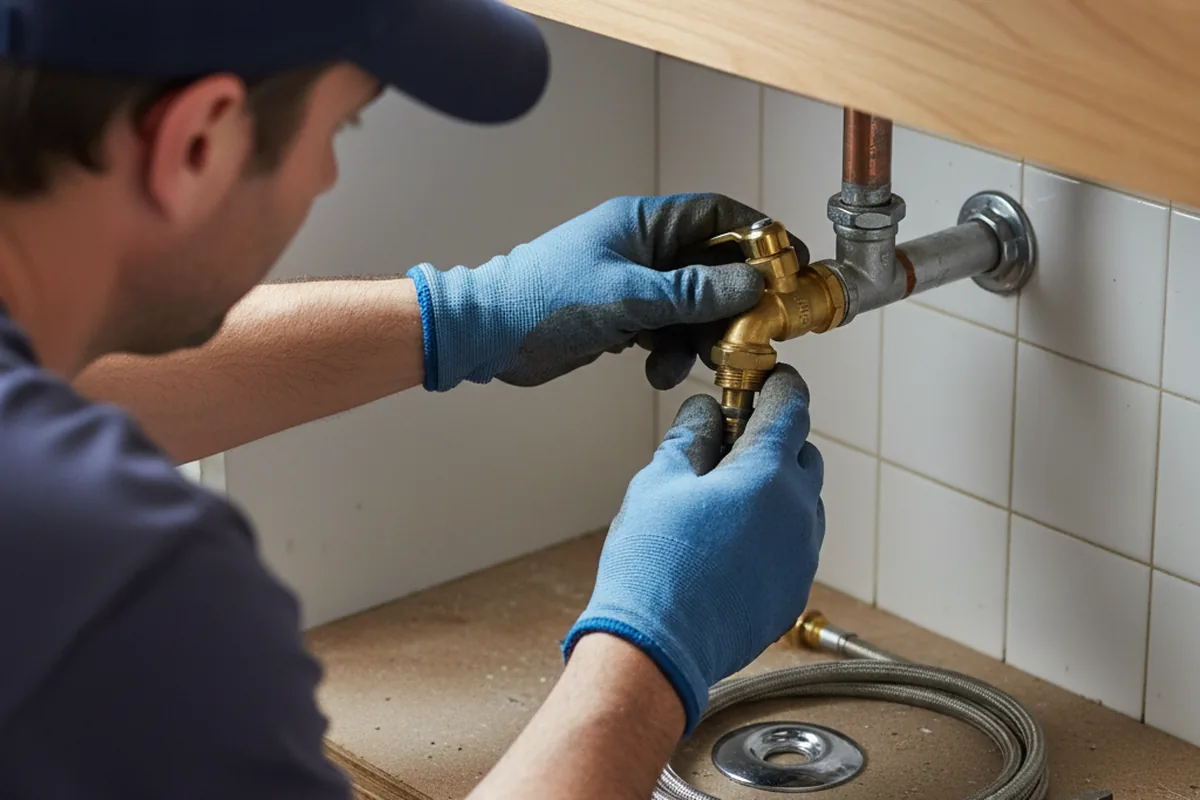 Shutoff valve and fitting work during Emergency Plumbing in Rock Tavern